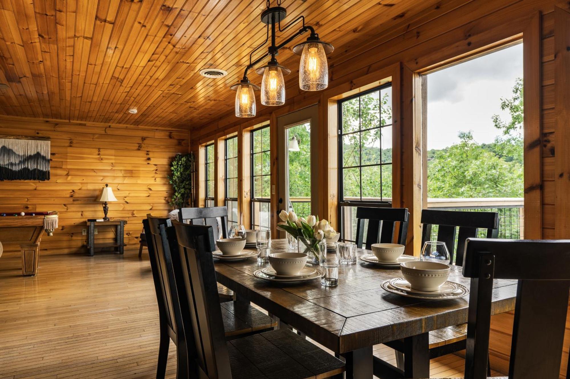 ガトリンバーグ Elevista - Quaint&Private-Views-Hottub-Pooltable-Bears-3 Clubhouse Poolsヴィラ エクステリア 写真