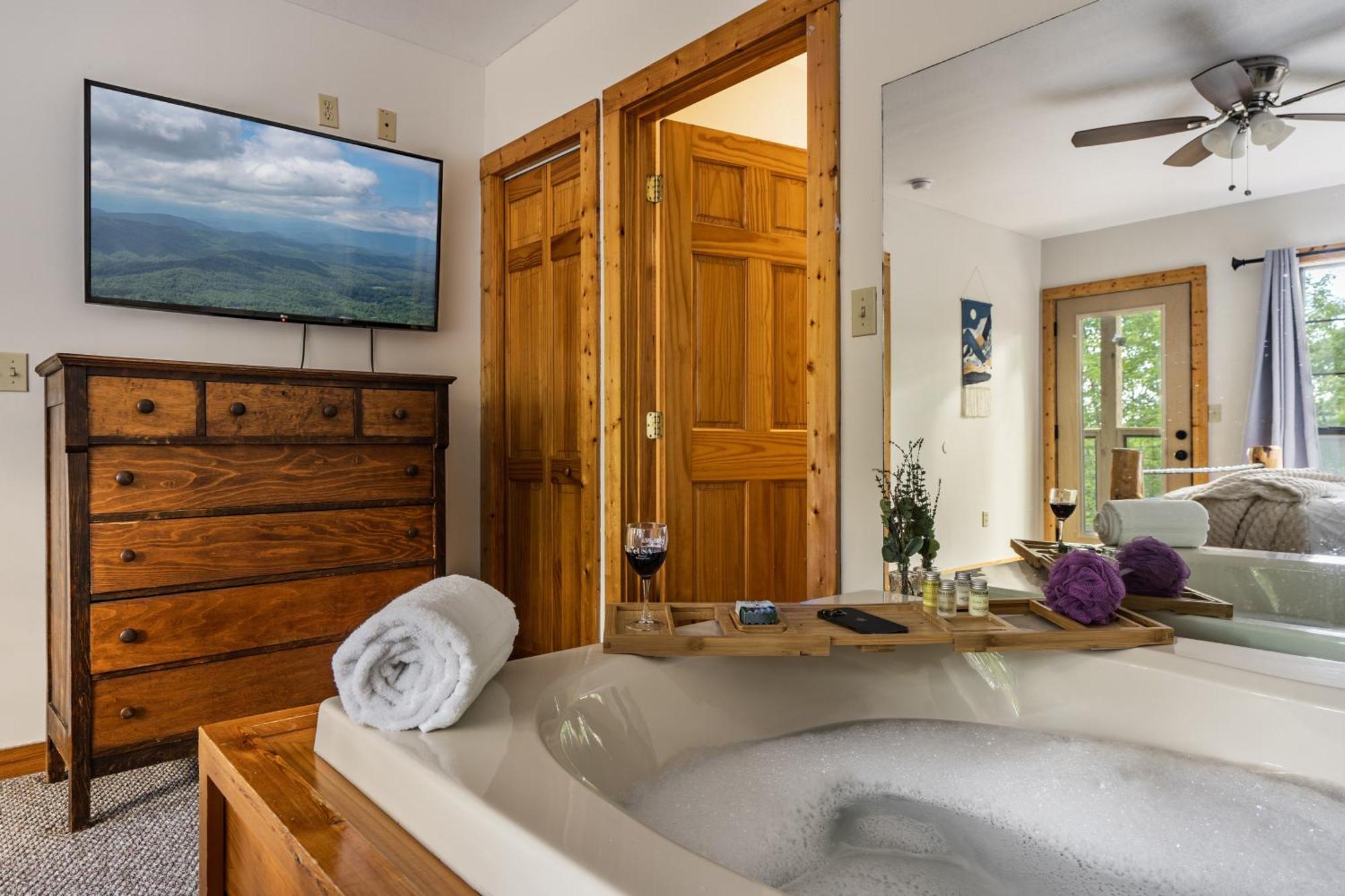 ガトリンバーグ Elevista - Quaint&Private-Views-Hottub-Pooltable-Bears-3 Clubhouse Poolsヴィラ エクステリア 写真